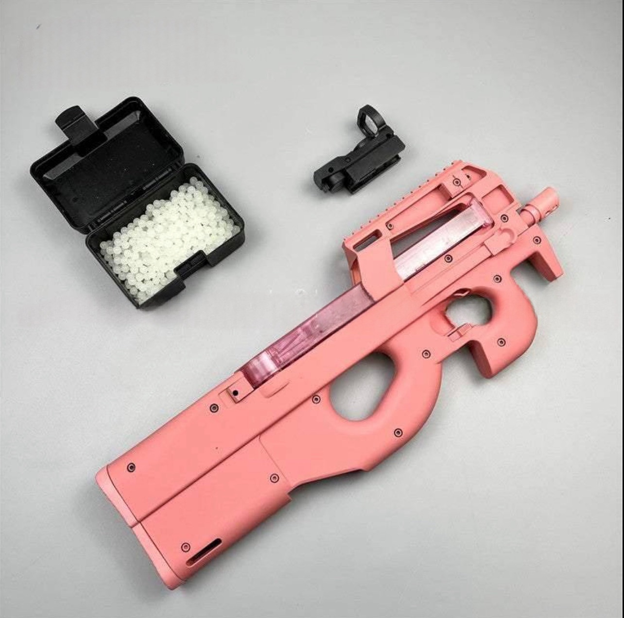 P90 Gel Blaster Electric Auto Fire Top Ammunition Feed (Pink Only)